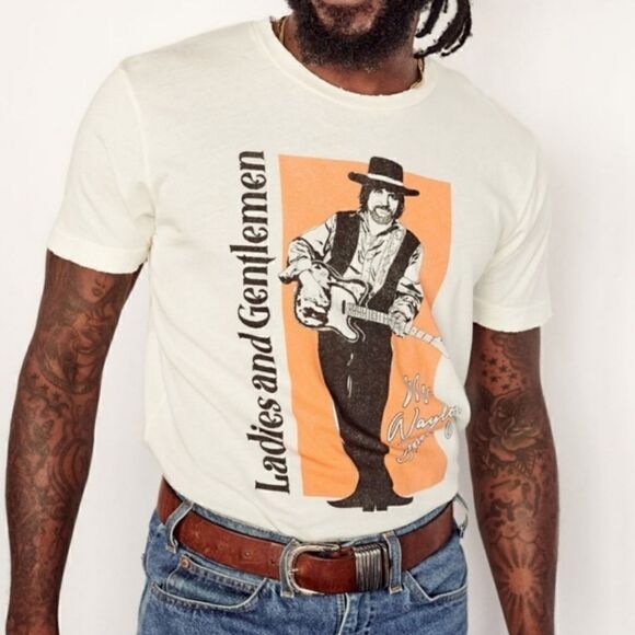 NWOT Midnight Rider Ladies & Gentlemen Waylon Jennings Unisex Tee Sz Extra Large - Picture 4 of 15